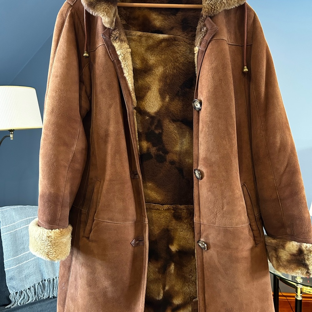 Brown Shearling Coat